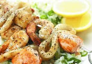 Photo of Barbecued Soy and Honey Kebabs with Rice