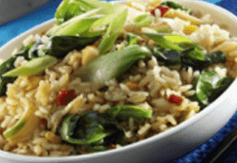 Photo of Brown Rice with Asian Greens
