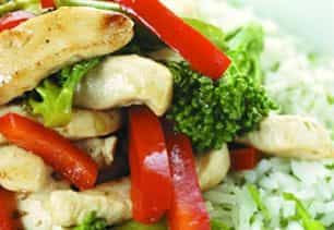 Photo of Chicken and Vegetable Stir Fry with Rice