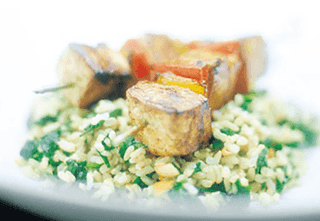 Photo of Fish Kebabs with Herb Rice