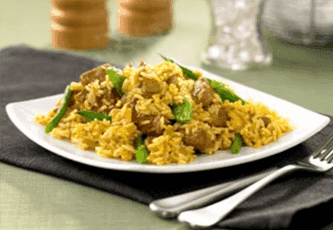 Photo of Lamb Rice with Green Beans and Snow Peas