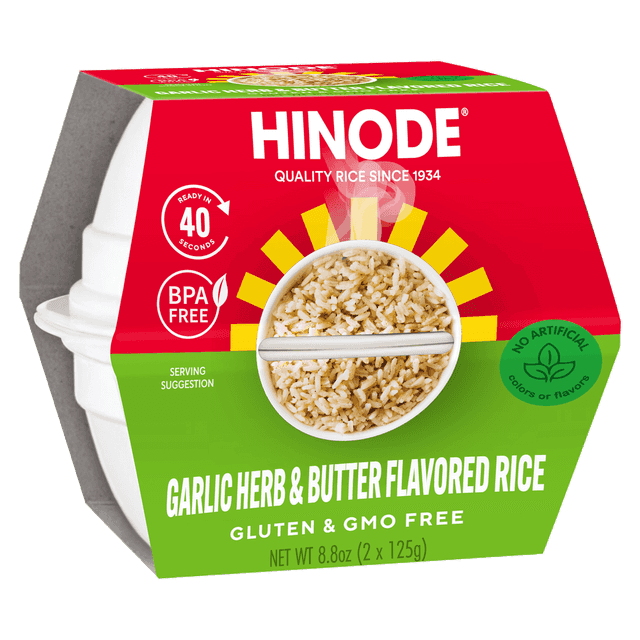 Hinode Garlic Herb & Butter Flavored Rice Cups image