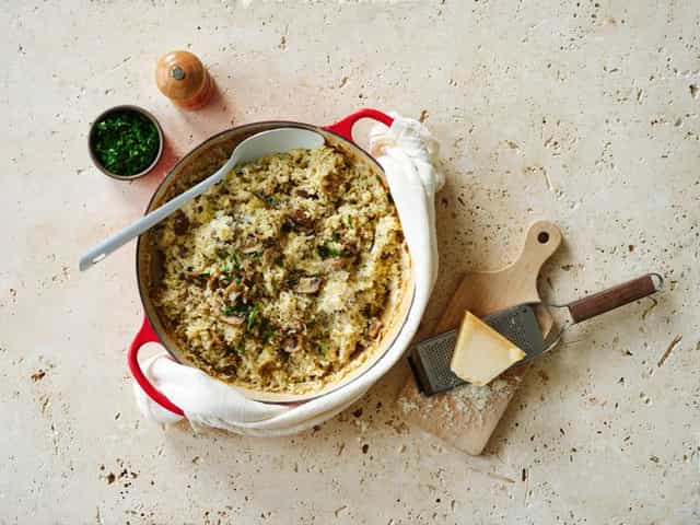 Photo of Oven Baked Mushroom Risotto