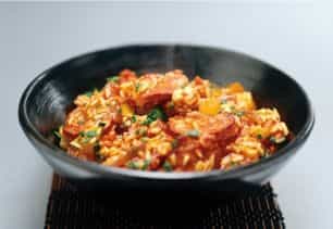 Photo of One Pot Chicken and Chorizo Jambalaya